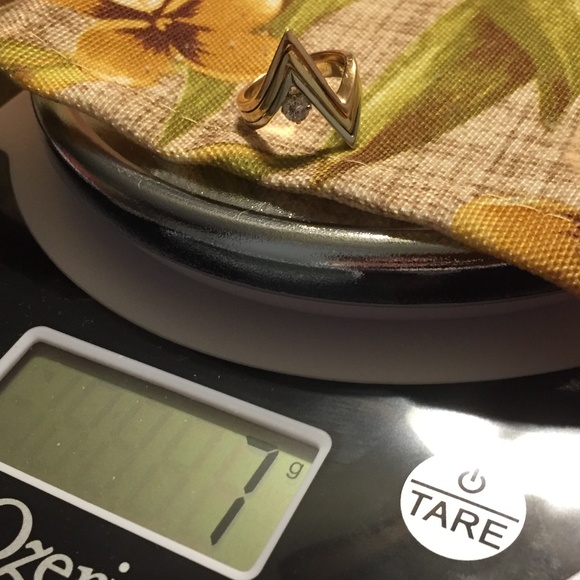 Unusual 14 kt wedding set - Picture 6 of 6